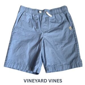 Vineyard Vines Youth Medium Blue Pull-On Shorts Elastic Waist Drawstring